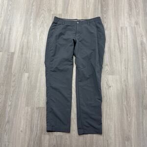 Under Armour Golf Pants Men's 36x30 Gray Flat Front Chino Golfing 1342264